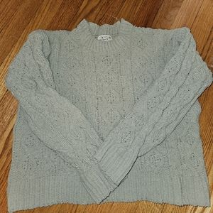 Knitted Green Sweater Medium